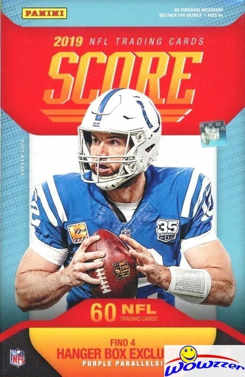 2019 Score Football EXCLUSIVE MASSIVE 60 Card HANGER Factory Sealed Box!