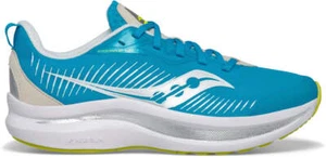 Saucony Endorphin KDZ Junior Running Shoes Blue Kids Cushioned Sports Trainers - Picture 1 of 4