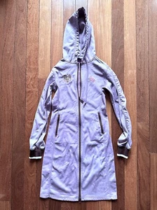 Abito Triple 5 Soul con cappuccio viola zip donna XS Triple Five Soul anni '90 New York - Foto 1 di 18