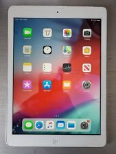 iPad Air 1 silber Version 64GB funktioniert mit beschädigtem Bildschirm iOS v12.5.5