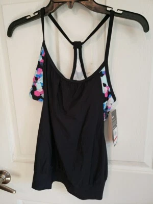 Traje de baño Speedo camiseta sin mangas traje de baño sujetador incorporado para mujer talla XS antracita” Foto 1 de 4