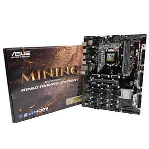 ASUS B250 mining expert 19GPU Motherboard LGA1151 + Intel i5-7600K + 13 risers - Picture 1 of 8