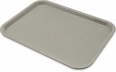 Café Standard Cafeteria Fast Food,Light Weight,Heat Resistance Tray,12"x16",Gray - Image 1 of 4