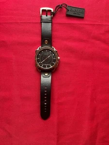 Emporio Watch Model 3192 - Made in Italy - Leather Band with Bronze Accents - Al - Picture 1 of 2