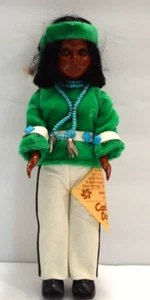 Carlson Doll Navajo Chief Native American Doll Green White Turquois Necklace - Picture 1 of 6