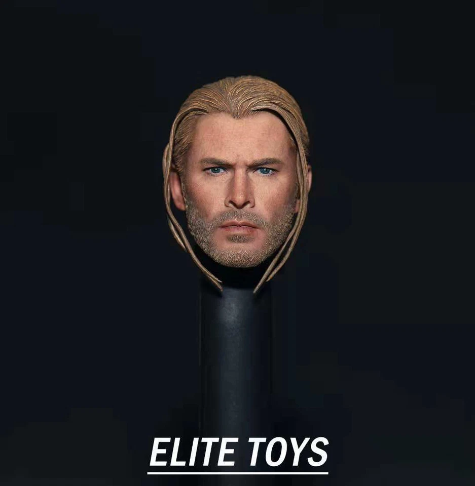 ELITE TOYS 1/6 Cabeza Masculina Trenza Tallada Modelo Esculpido Ajuste 12" Figura Masculina Muñeca Foto 1 de 4