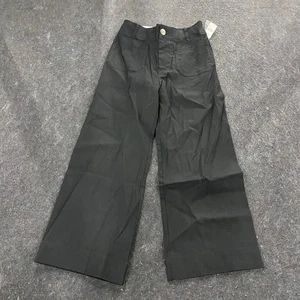MAEVE The Colette Magic Fabric Crop Pants Women's Size 26 P Black - Picture 1 of 9
