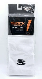 Shock Doctor Showtime Scrunch Leg Sleeves 1 Pair White Youth OSFM - Picture 1 of 3