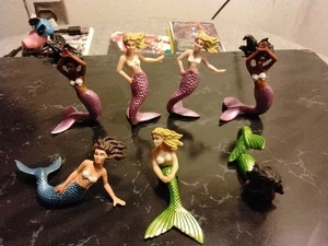 Miniatur Feengarten 7er Set kleine Kunststoff Meerjungfrauen - 3 kaufen und 5 $ sparen - Bild 1 von 7