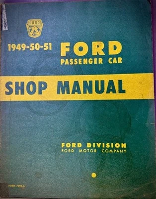 1949-1951 Ford Car Shop Manual Original Repair Service Book - Best print quality - Image 1 of 4