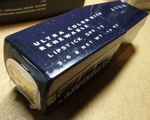 Lápiz labial renovable rico ultra color avon spf 15 bronce brillante transparente sellado - Imagen 1 de 3