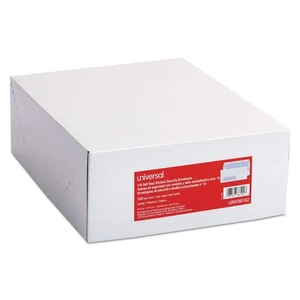 Universal 36102 Self-Seal Security Envelope, Window, 10, 4 1/8 x 9 1/2, White, - Picture 1 of 2