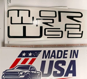 VINYL: GLOSS BLACK FRONT+REAR LETTERS FOR CAMARO 1992-2002 - Picture 1 of 14