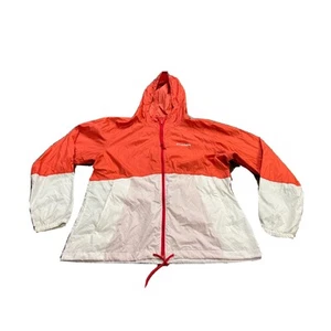 Columbia Sportswear Womens Orange White Full Zip Hooded Jacket Size XL KL3010 - Picture 1 of 11