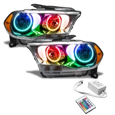 Oracle 11-13 Dodge Durango SMD Headlights with ColorSHIFT - Chrome Finish - Imagem 1 de 4