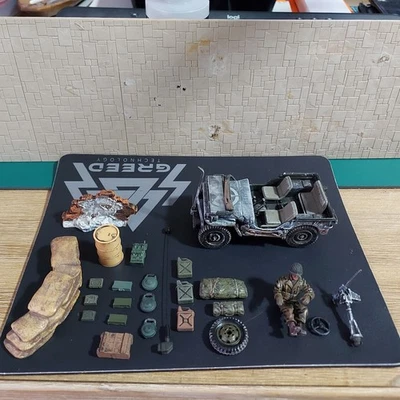 Forces of Valor 1:32 U.S. Jeep Willys, Bastonge 1944 + Fahrer + Zubehör - Bild 1 von 4