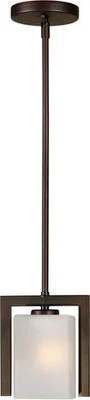 Mini colgante Forte Lighting 2569-01 1 luz 7" W - bronce Foto 1 de 3