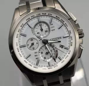 *Exc+5* CITIZEN H804-T018696 A78040-57A Attesa Eco-Drive Solar Funk Herrenuhr - Bild 1 von 11