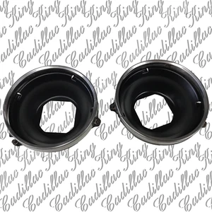 71 - 74 Cadillac Eldorado Headlight BUCKETS PAIR + CHROME RINGS USED ORIGINAL GM - Bild 1 von 19