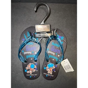 NEW vintage Y2k Bobby jack bubble gum monkey flip flop sandal slides size 12/13 - Picture 1 of 4