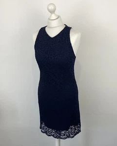 Whistles Eve Short Lace Dress Navy Blue Size 10 UK Women’s Evening Wedding - Picture 1 of 20