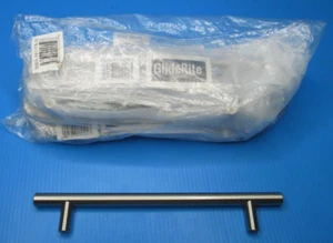 (11 PZ) STANLEY STEEL GLIDE RITE HARDWARE CABINET BAR 6-1/4" C TO C 50003-160-SS - Picture 1 of 6
