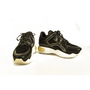 Fendi Sheer Panels Chunky Black Sneakers Mesh, Leather, PVC and Rubber Trainers - Bild 1 von 10