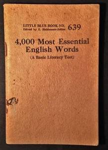 4.000 wichtigste englische Wörter kleines blaues Buch 639 Aufl. von E Haldeman-Julius - Bild 1 von 2