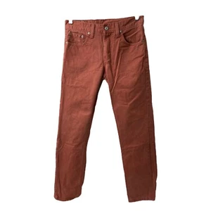 Herren 30 x 30 White Tab Jeans Levi's 511 Off Red Farbe Skinny Bein Taschen - Bild 1 von 19