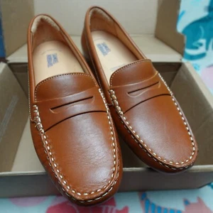 Samuel Hubbard Mujer 9 M Free Spirit Conducción Mocasín Equipaje Cuero Tostado Zapato - Imagen 1 de 10