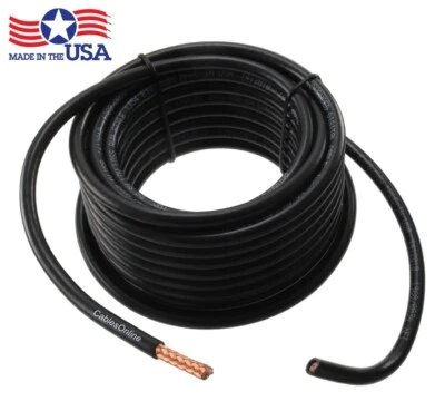 RG8X Mini-RG8 50-Ohm Bare-Copper Made-in-The-USA Bulk Coax Cable, Black - Image 1 of 2