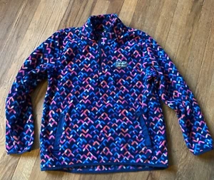 Girl's Eddie Bauer Quest 1/4 Fleece Blue Pullover Large 14 - 16 - Picture 1 of 6