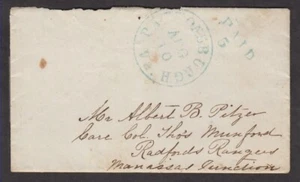CSA Pattonsburgh VA Paid 5 to Radfords Rangers; letter troops, measles, uniform - Picture 1 of 4