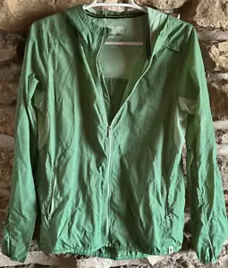Chaqueta con Capucha SmartWool Verde Active Ultralite Para Mujer Cremallera Completa Cortavientos Talla - Imagen 1 de 8