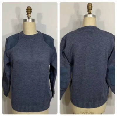 Suéter vintage de cuero hecho en Reino Unido para mujer mediano Foto 1 de 4