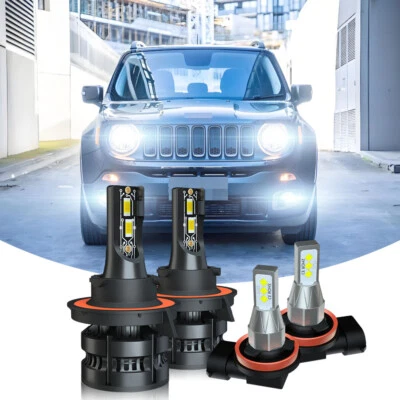 Combo de faros antiniebla altos/bajos LED para Jeep Renegade 2015 2016-2020 Foto 1 de 4