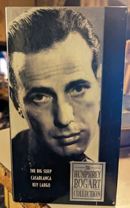 The Humphrey Bogart Collection VHS 3 Tape Box Set Big Sleep / Casablanca / Key - Picture 1 of 3