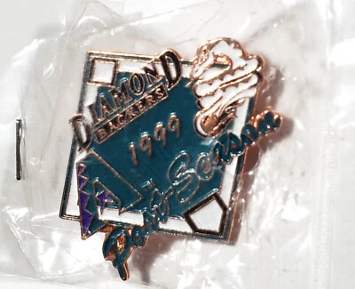 Arizona Diamondbacks 1999 Diamondbackers Post Season Lapel / Hat Pin Vintage NEW - Image 1 of 4