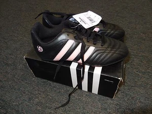 ADIDAS GOLETTO TRX HG J SIZE 5.5 BLACK & PINK ADIDAS SOCCER CLEATS **NEW IN BOX* - Picture 1 of 3