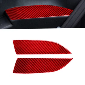 Red Carbon Fiber Rear Door Armrest Panel Cover For Toyota 86 Subaru BRZ 2016-20 - Imagen 1 de 11
