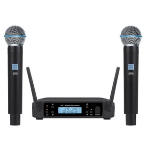 uhf Wireless Microphones Dual Handheld 200 Channels, For Shure GLXD4 Vocal Mics - Picture 1 of 2