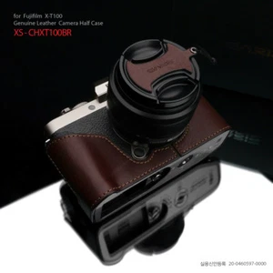 Media funda de cuero genuino Gariz XS-CHXT100BR para Fuji XT100 X-T100 marrón - Imagen 1 de 7