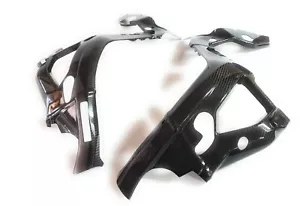 2020+ BMW S1000RR 100% Full Carbon Fiber Frame Covers, Twill Weave Pattern - Picture 1 of 6