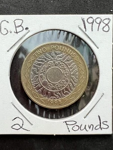 1998 GB GREAT BRITAIN 2 TWO POUNDS**L@@K**Nice Grade**Combined Shipping**L@@K** - Picture 1 of 4