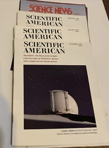 Science News Magazines 10 issues (Sept-Dec 1991) + 3 Scientific American 91-92 - Picture 1 of 8