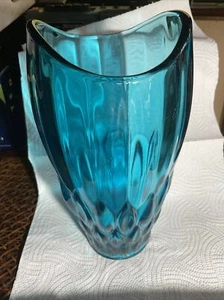 Grobe Vintage Aquamarin ausgestellte Vase 10 cm hoch, keine Mängel - Bild 1 von 24