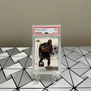 2005 Upper Deck Sportsfest Michael Jordan #NBA3 Gold Emblem 579/750 PSA MINT 9 - Picture 1 of 2