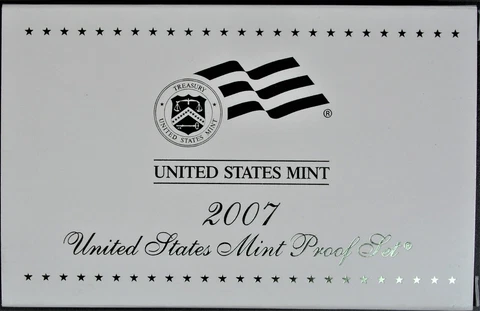 2007-S U.S. Mint Clad Proof 14 Coin Set with COA Cover