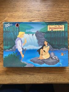 Disney Pocahontas Puzzle 200 Pieces - John Smith And Raccoon Vintage Sealed