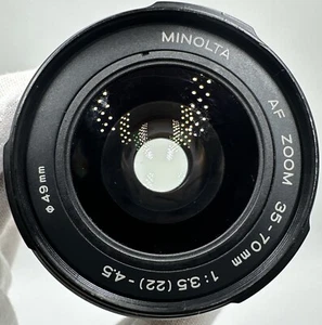 Minolta AF Zoom 35-70mm F3.5-4.5 Zoom Lens for A Mount Maxxum Film Camera - Picture 1 of 13